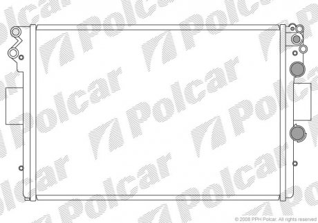 Радіатор охолодження DAILY 99- (99487905) Polcar 3052082