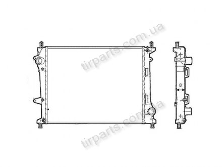 Фото автозапчасти радиатор охлаждения MULTIPLA 05- (51767821) Polcar 3066082