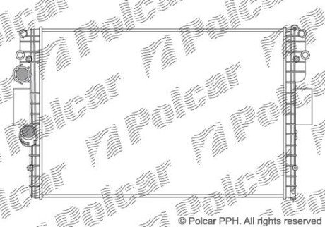 Фото автозапчасти радіатори охолодження Polcar 308008-1