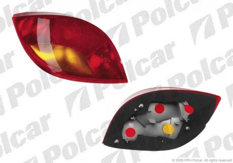 Фонарь задний FORD KA, 09.96-11.08 2BH, 97KG-13A602-BH, 97KG13A602BE, 97KG13A602BD, 97KG13A602BF, 97KG13A602BG, 97KG-13A602-BG) Polcar 3200880E