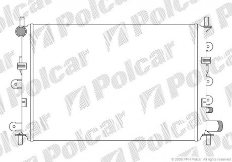 Фото автозапчасти радіатор охолодження Polcar 3206088