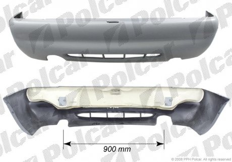 Фото автозапчастини бампер задній FORD ESCORT 2.95-,HB (1015488) Polcar 3207966Q