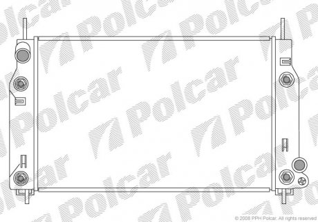 Радіатор охолодження Polcar 321608-5