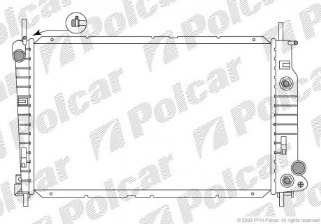 Радіатор охолодження Polcar 321708-4