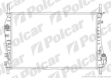 Радіатор охолодження MONDEO 00- (1216262, 1320515) Polcar 321808-4