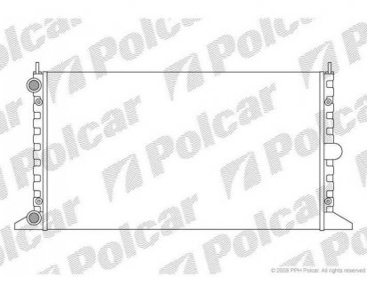 Фото автозапчасти радіатор охолодження Polcar 324008-1