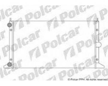 Фото автозапчасти радиатор охлаждения GALAXY 95-00 (95VW8005CA, 7M0121253K, 98VW8005CA, 7M0121253C, 7258109) Polcar 324008A1