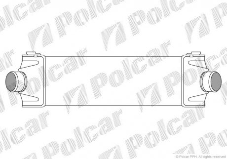 Интеркулер Ford Tranzit 2.4Tdci 06- TRANSIT 06- (1371241, 1432226, 1376241, 6C119L440AC, 1423732, 6C119L440AB) Polcar 3248J8-1