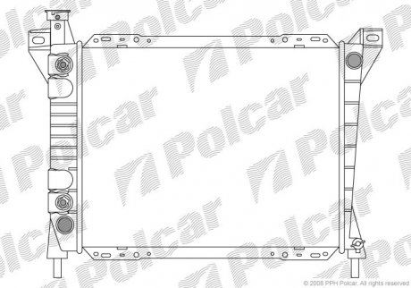 Фото автозапчасти радіатор охолодження Polcar 325508-1