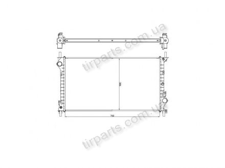 Фото автозапчастини радіатор охолодження TRANSIT CONNECT (2T148005FA, 2T148005FB, 4523720, 4571640, 4T168005GA, 1365996) Polcar 325608A3