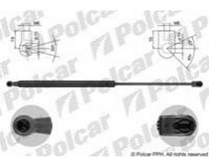 Амортизатор крышки багажника и капота GRAND CHEROKEE, 05- (68025359AA) Polcar 3430AB