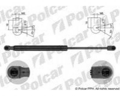 Фото автозапчасти амортизатор крышки багажника и капота XJ (NAW/NBW), 09.97- (GNA3800AB) Polcar 3732AB