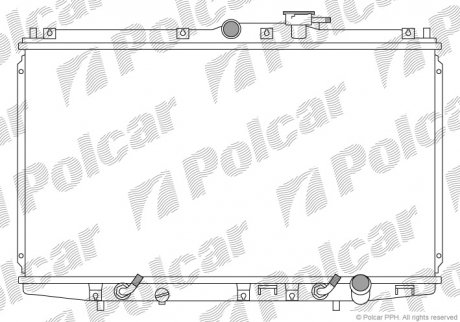 Радіатор охолодження Polcar 381808-4
