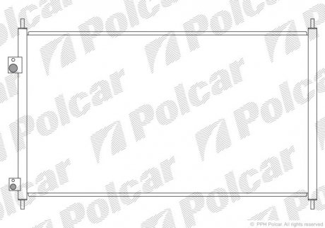 Радиатор кондиционера HONDA CIVIC, 05- (80110S5A003, 80110S5AT01) Polcar 3825K81K (фото 1)