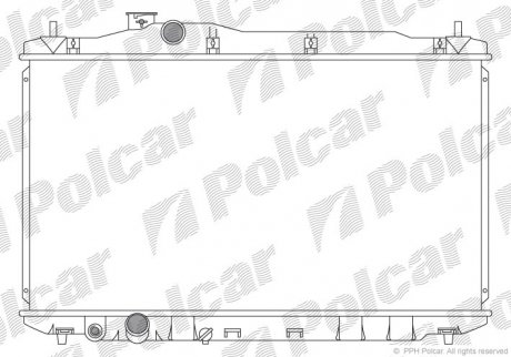 Радиатор охлаждения CIVIC 05- (19010RSAG01) Polcar 3829084K