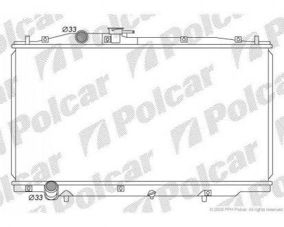 Фото автозапчасти радиатор охлаждения ACCORD 02- (19010RDVJ510, 19010RCAA52, 19010RCAA51) Polcar 383308-6