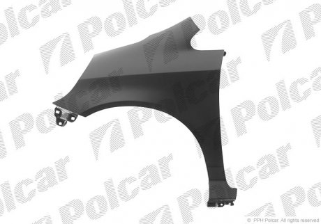 Фото автозапчастини крило переднє праве HONDA JAZZ, 02-08 (60211-SAA-000ZZ) Polcar 3835021