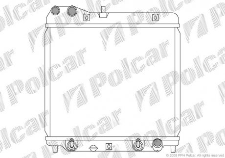 Радиатор охлаждения JAZZ 01- (19010PWAG01) Polcar 383508-1 (фото 1)
