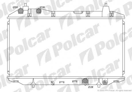 Радіатор охолодження Polcar 3845082K