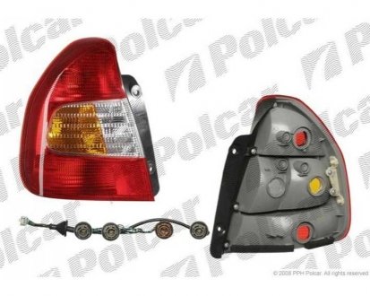 Фото автозапчасти фонарь задний HYUNDAI ACCENT, 00- (9242025020, 9240225020, 92402-25020, 92402-25010, 92402-25060, 92402-25000, 9240 Polcar 400788-E (фото 1)