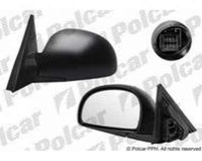 Фото автозапчастини дзеркало зовнішнє лівий HYUNDAI ACCENT, 03- (87610-25760) Polcar 4008514S (фото 1)