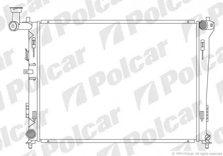 Радиатор охлаждения i30 Polcar 401508-1