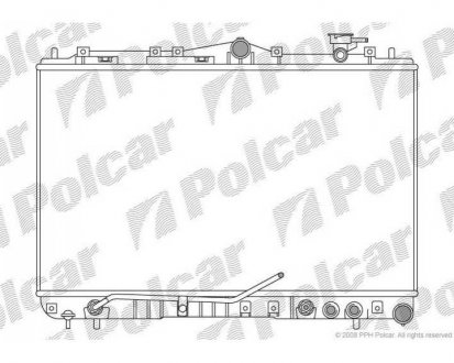 Фото автозапчасти радиатор охлаждения SONATA 91- (2531034350, 2531034050) Polcar 402208-1