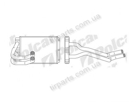 Фото автозапчасти радіатор обігріву Polcar 4035N8-1