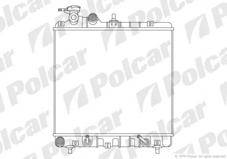Радіатор охолодження Polcar 404008-1