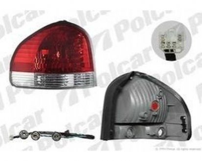 Фото автозапчасти фонарь задний HYUNDAI SANTA FE,01- (9242026510, 9240226510, 92402-26500) Polcar 4050881