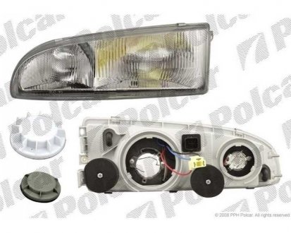 Фото автозапчастини фара основна HYUNDAI H-100, 97- (92102-43810, 92102-43800) Polcar 406110-E