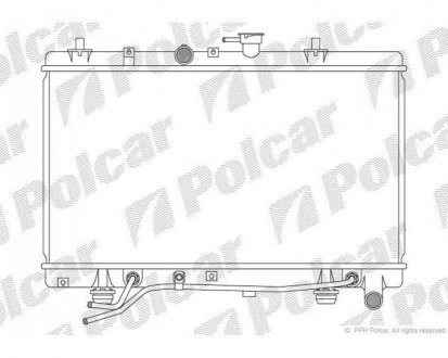 Фото автозапчасти радиатор охлаждения RIO (25310FD000, 25310FD020) Polcar 411608-1