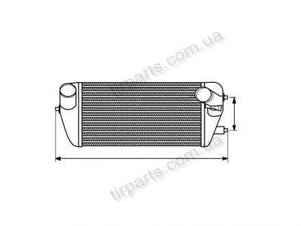 Радиатор воздуха (Интеркуллер) CARNIVAL III (281904X900) Polcar 4142J81X