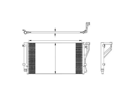 Фото автозапчасти радіатор кондиціонера Polcar 4148K8C1S