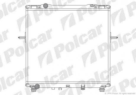 Радиатор охлаждения SORENTO 02- (253103E200) Polcar 4170085X (фото 1)