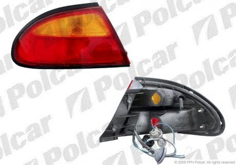 Фото автозапчастини ліхтар задній MAZDA 323F, 94-98 (8FBP-51-160, 8FEP51160, 8FBP51160) Polcar 4507871E (фото 1)