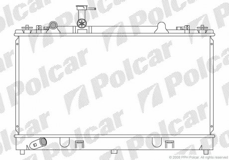 Радиатор охлаждения 6, 02-07 (L32715200, L32715200A) Polcar 451908-3 (фото 1)