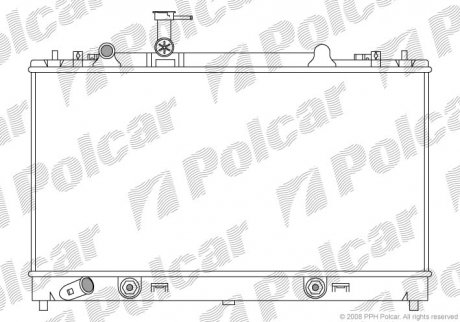 Фото автозапчастини радіатор охолодження Polcar 451908-4