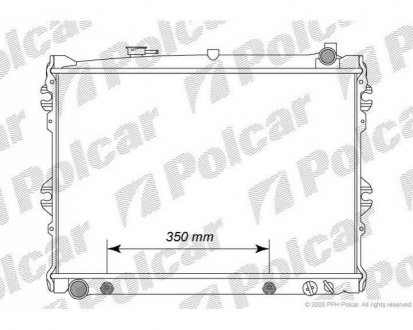 Фото автозапчасти радиатор охлаждения 929-89 (JE1415200, JE1415200A, JE1615200D, JE7715200, JE1615200E) Polcar 452008-1