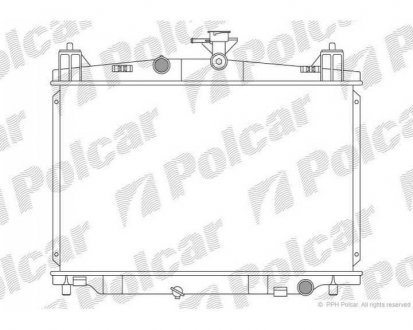 Фото автозапчасти радиатор охлаждения 2, 07- (ZJ3815200A) Polcar 4533081K