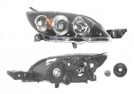 Фото автозапчастини фара основна MAZDA 3, 04-09 (BP4K510K0, BP4K510K0C, BP4K510K0E, BP4K510K0B, BP4K510K0F, BP4K510K0A, BP4K-51-0K0D) Polcar 4541100E