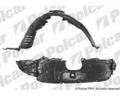 Фото автозапчастини підкрилок правий MAZDA 3, 04-09 (BP4L-56-130E) Polcar 4541FP2T