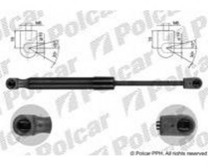 Амортизатор кришки багажника і капота 6, 11.07- (GS1D-56-930B, GS1D-56-930C, GS1D-56-930A) Polcar 4560AS