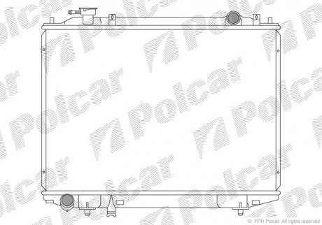 Радиатор охлаждения RANGER (J97U), 06-10 (1378035, WL2115200B) Polcar 459908-1 (фото 1)