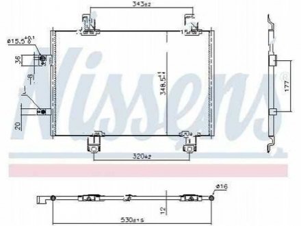 Фото автозапчасти радиатор кондиционера Mazda 2, 14-/CX-3, (D11R61480) Polcar 45B2K81K