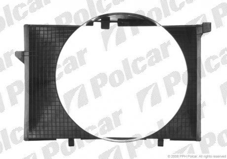 Кожух вентилятора MERCEDES W201 (2015050855, A2015050855) Polcar 500123 (фото 1)