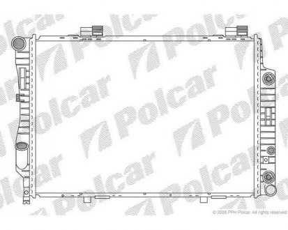 Фото автозапчастини радіатор охолодження C-KLASA (202) 93- (2025004203) Polcar 500208-7