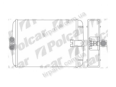 Фото автозапчасти радіатор обігріву Polcar 5002N8-1