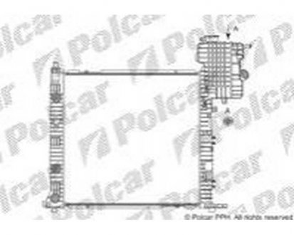 Фото автозапчасти радіатор охолодження Polcar 501208A12