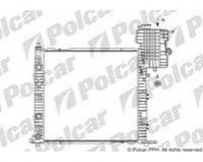 Фото автозапчастини радіатор охолодження Polcar 501208A6